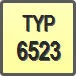 Piktogram - Typ: 6523